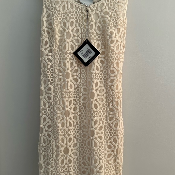 Creamy white tank dress, L size/detached slip by Addison - Picture 5 of 5